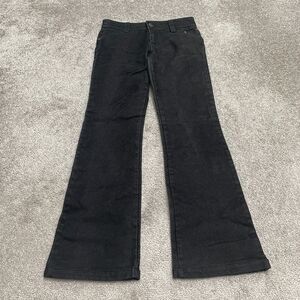 Prairie Bootcut Denim Jeans Juniors Large Black Mid Rise Cotton Casual 28x28.5